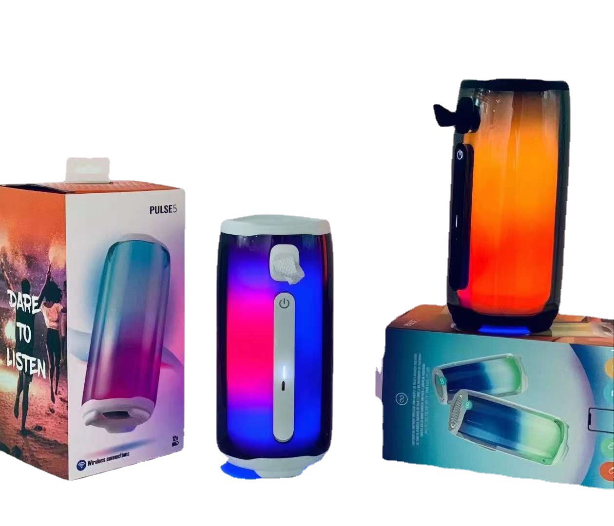 Speaker Pulse6 Pulse5 speaker Wireless Bluetooth speakers PULSE6 Waterproof outdoor Subwoofer Bass Music Portable Audio System Full Screen Colorf-image-1031705619