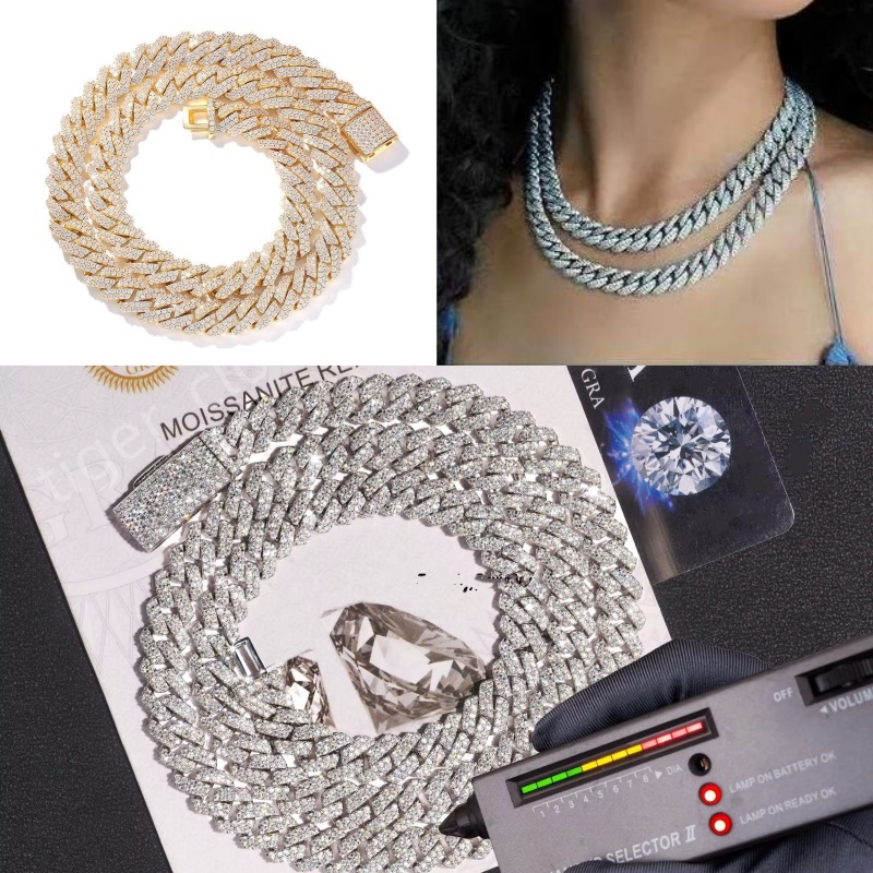 designer necklace cuban link chain necklace for men women plated gold silver wide 12mm 14mm moissanite diamond hip hop mens jewelry personalize c-image-966815640