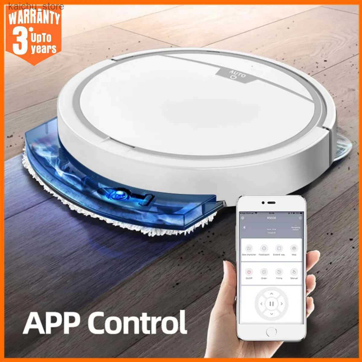 Robot Vacuum Cleaners Aspirateur robot intelligent sans fil multifonctionnel super silencieux aspiration nettoyage humidification usage dome Y240-image-972829078