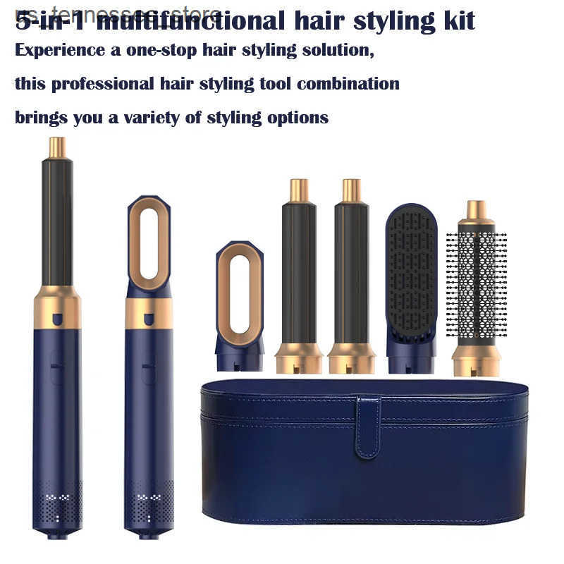 Curlers Straighteners 5 in1 Curg Iron New Straightener With Brush Hairdryer For Dryer Hair Multi Styler J241118-image-1066423934