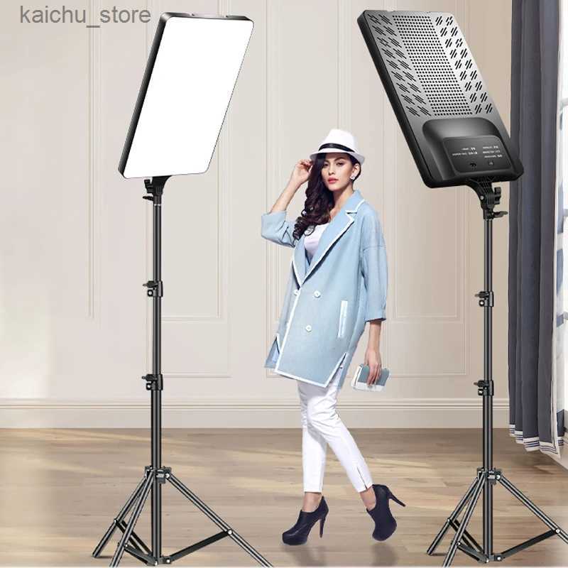 Continuous Lighting 50W LED fill light video panel light dual color 3200k6500k photography lighting live broadcast photo studio light suitable fo-image-972806807