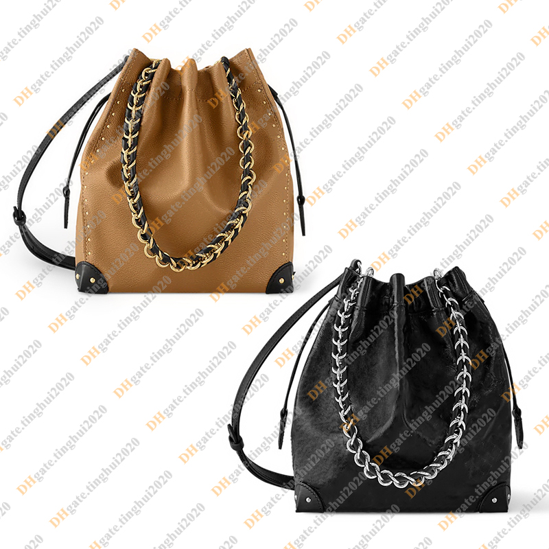 Ladies Fashion Casual Designe Luxury Trunk Bucket Bag Shoulder Bags Crossbody Totes Handbag Top Handbag TOP Mirror Quality TOP M13324 M13484 Purs
