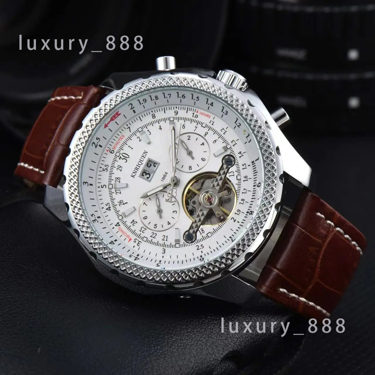 Jolie montres de luxe pour hommes Mouvement automatique Date Date de caoutchouc STRAPE DE RÉSÉBRAL DATIVE ARRÉPRÉPROPRE CLASSIQUE CLASSIQUE ARRES