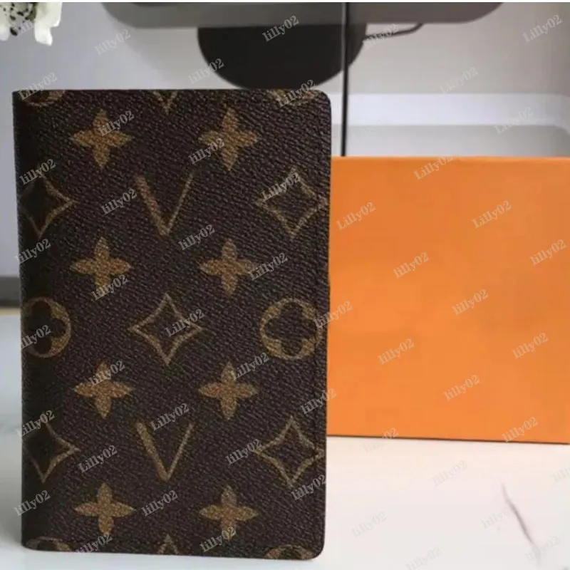 M60181 porte-cartes de crédit multifonction designer porte-passeport étui de protection carte d'identité homme femme avec boîte
