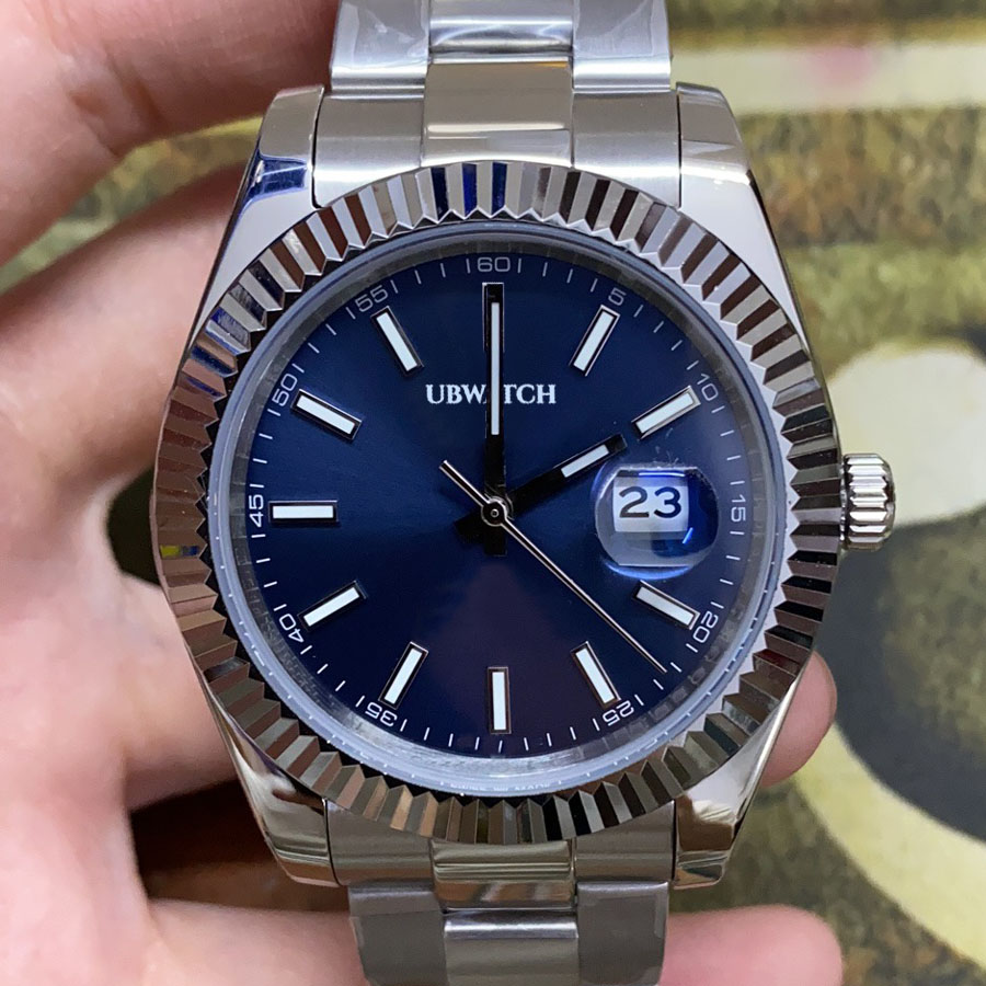 36MM Size ST9 Blue Dial Sapphire Glass 2813 Automatic Mechainca Movement Watch MENS WATCH WOMENS WATCH-image-914972160