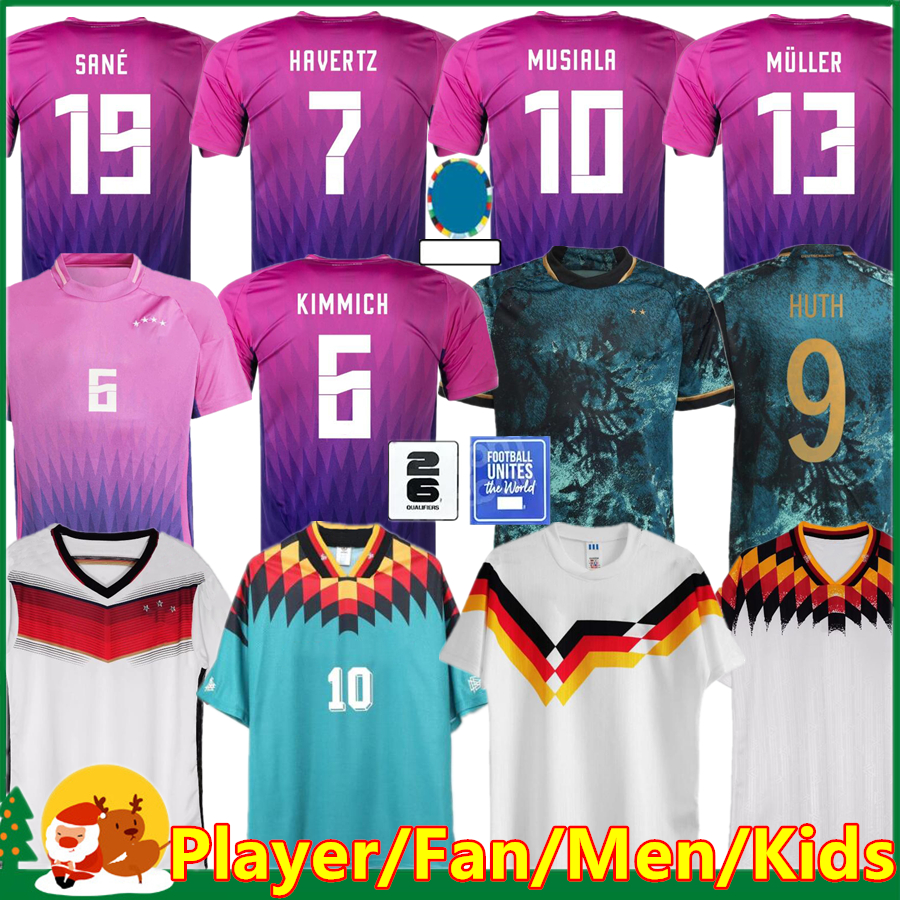 2024 MUSIALA soccer jerseys 24 25 GerMANys WIRTZ HUMMELS KROOS GNABRY WERNER DRAXLER KIMMICH MULLER HAVERTZ 1990 2014 home away football shirt Men women kids kit 