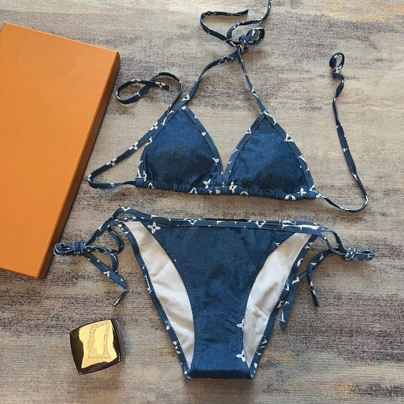Bikini de sous-vêtements pour femmes ensembles créateurs de natation de natation de luxe de luxe de maillot de bain en bikini noir blanc et rose