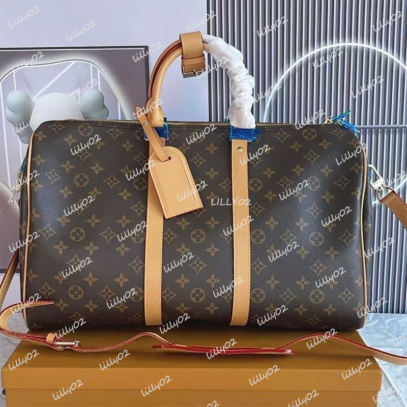 luxury fashion men women high-quality travel duffle bags brand designer luggage handbags With lock large capacity sport bag size-image-1033715175