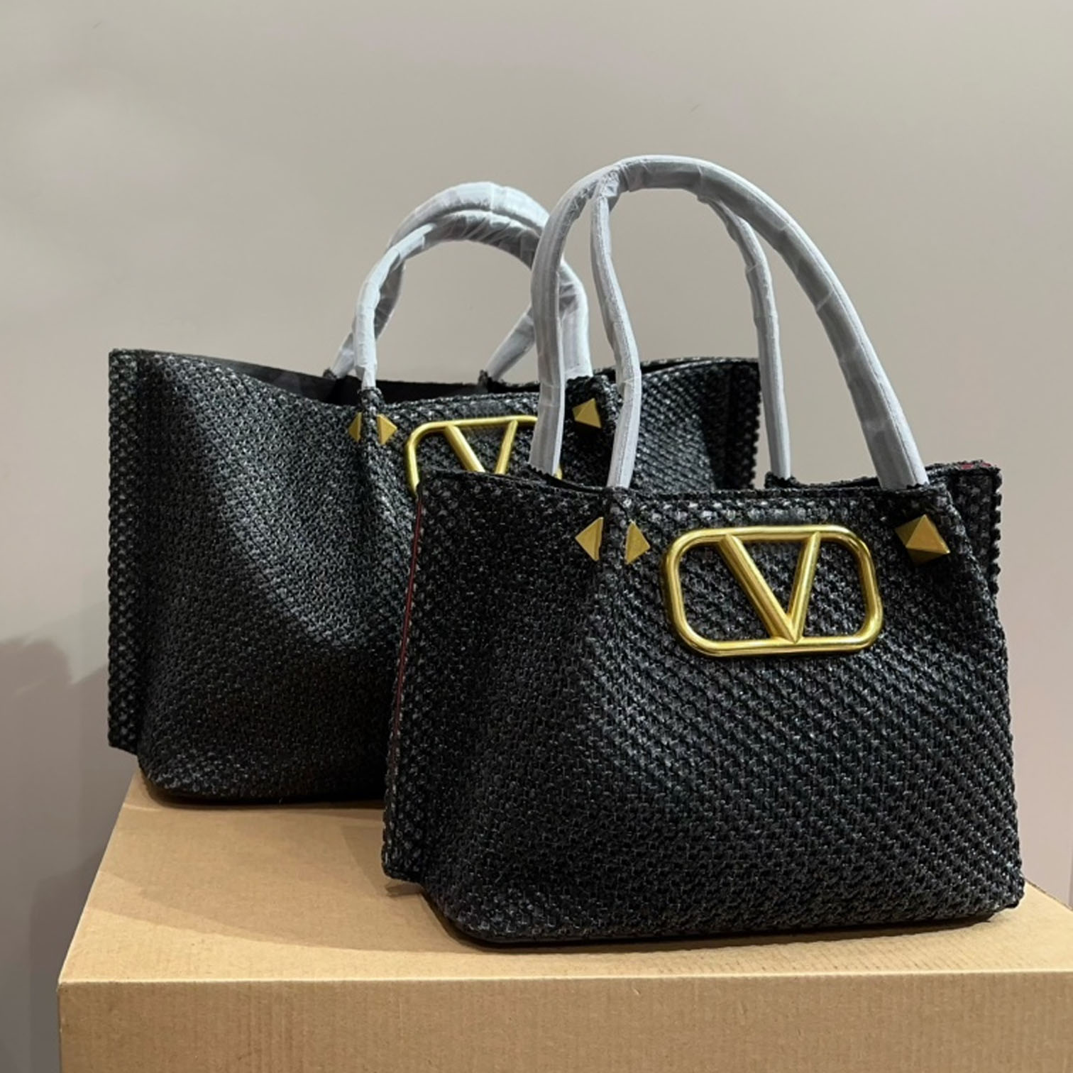 New Fashion Vintage Designer Handbag Women Shopping Bag Woven Tote Leather Shoulder Bag High-End Atmosphere Crossbody Factory Wholesale PriceL240852