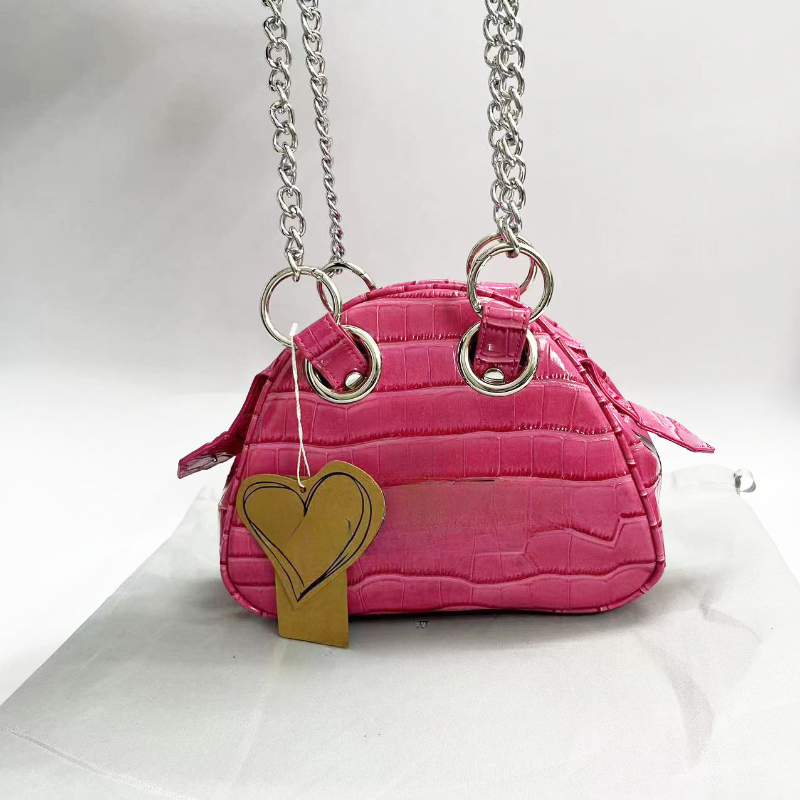 Sacs de bowling de marque Grands sacs de quincaillerie Saturn Punk Crocodile Match Chain Sangle Sac à bandoulière