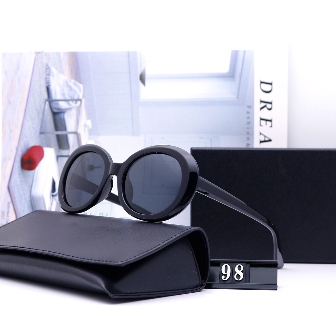 Girl designer Sunglasses Classic Round Polarized Sun glasses Men Women Sunglasses Polaroid glass Lens oval frame Classic designer sunglasses-image-967189556