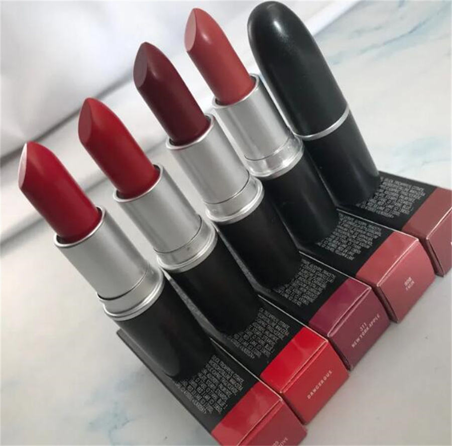 15 Colors Brand Makeup Red Matte and Lustre Lipstick Rouge A Levres NET WT./POIDS NET 3g Mocha Twig Chili Lips Cosmetic-image-970704507