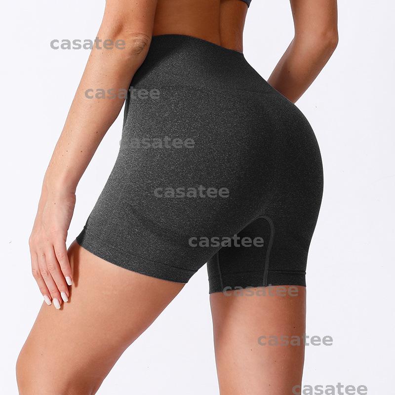 Womens Yoga Pants Womens Tight High Waist Butt Lift Elastic Peach Fitness Wear Sports Short Pants Trousers Polyester Pants AYP2411208 PTP