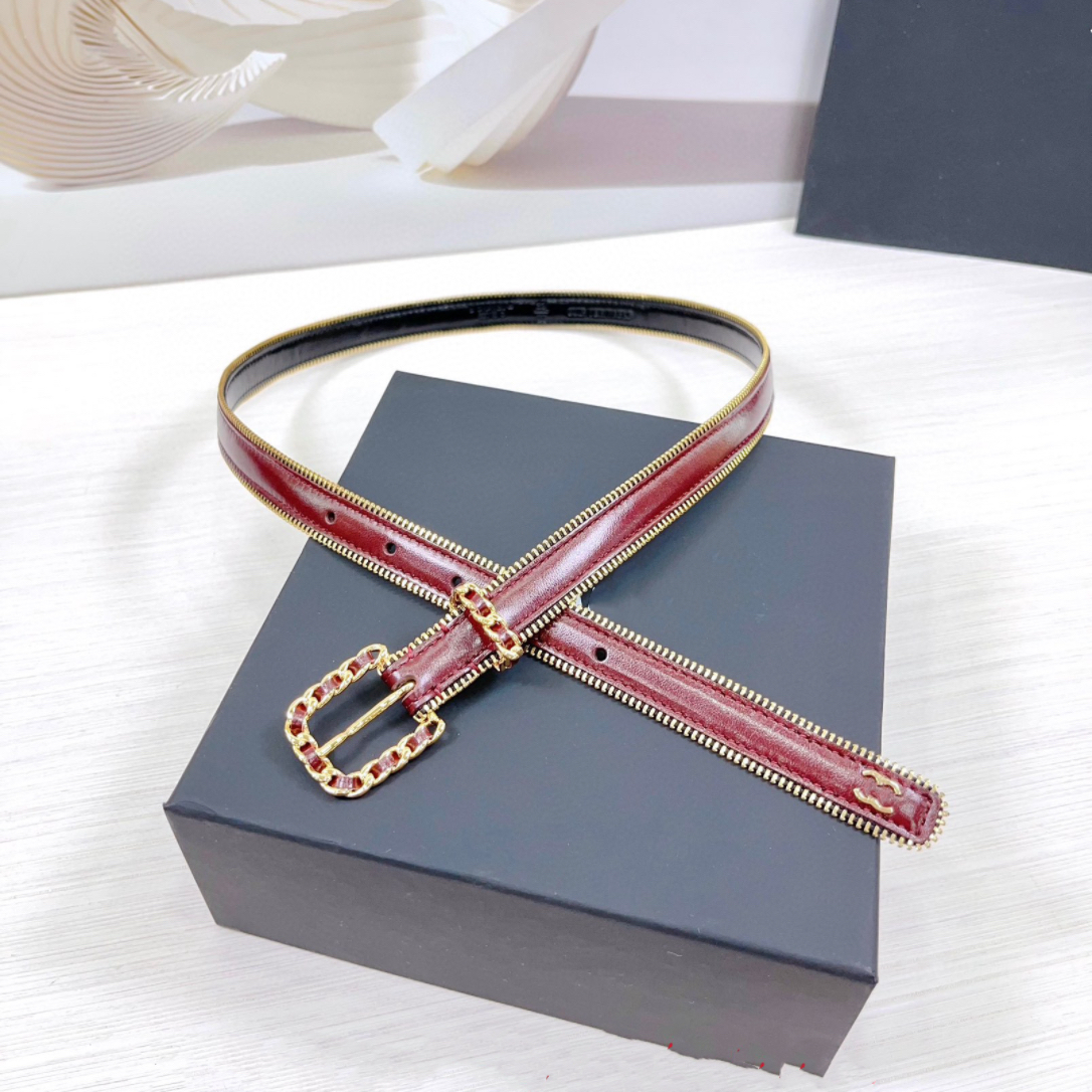 Top Designer Ceinture Rouge Noir Femmes Ceinture Mince Ceinture Alphabet Mode Ceinture De Luxe Ceinture en métal face aiguille ceinture Casual Da