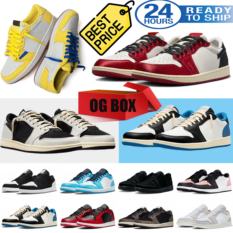 2024 Chaussures de basket-ball Chaussures masculines Low Black Phantom Olive baskets rose vert clair fumée gris loup de haute qualité