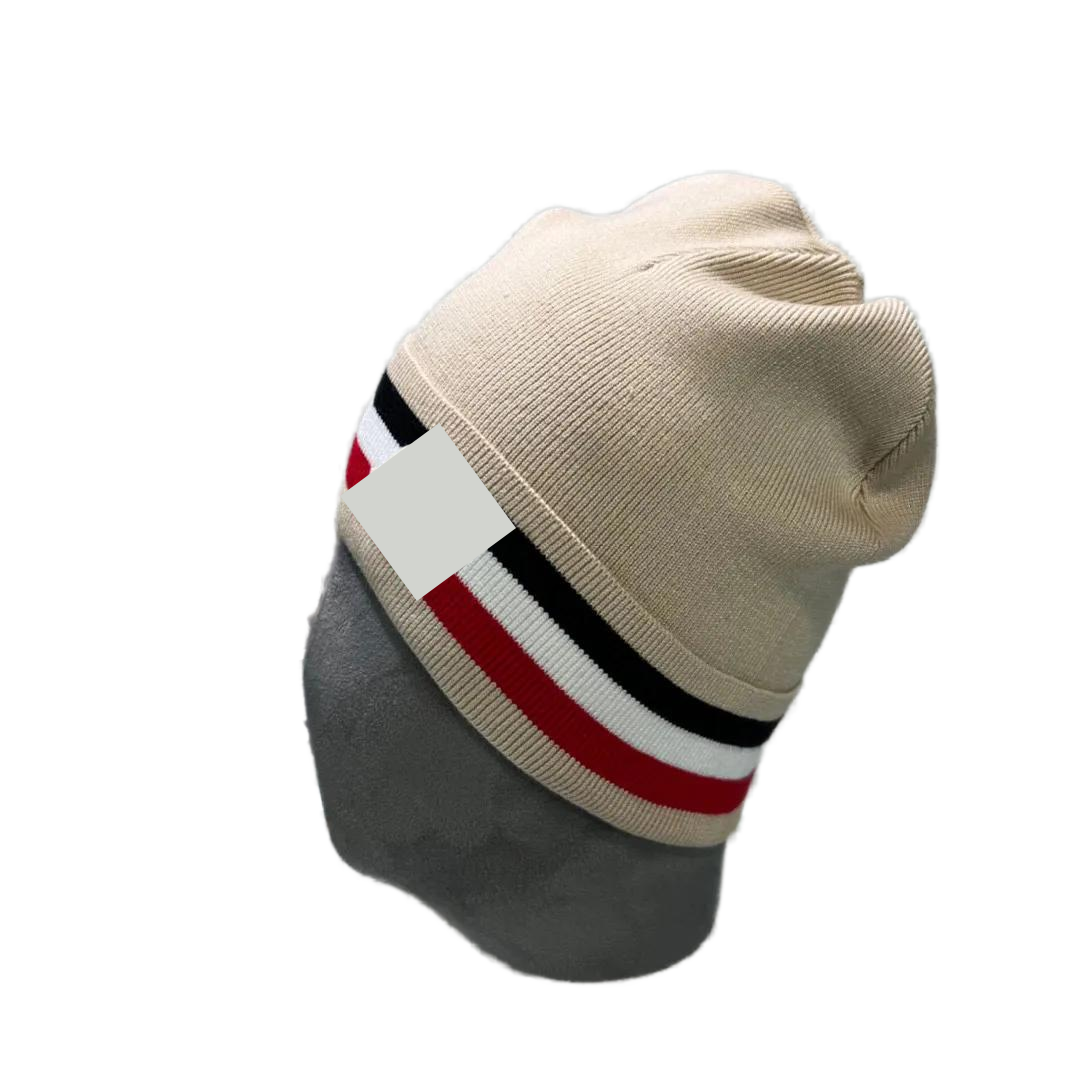 Winter hats for men beanie knitted skull cap designer outdoor thermal stripe bonnet ski womens luxury beanies hat black grey blue classic fashion sh
