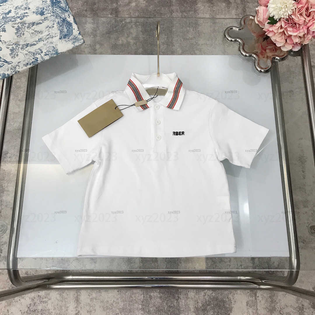 Enfant Polo T-shirt à manches courtes T-shirt à manches courtes Baby Vêtements d'été brodés Logo confortable