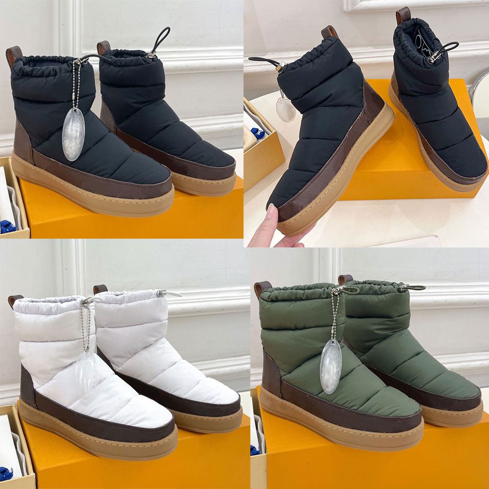 Cloud Ankle Boot Nylon ski boots womens designer snow boots black 1ADD4Q Nylon and canvas Thermal lining platform Rubber outsole Warm Comfort Win-image-895122937