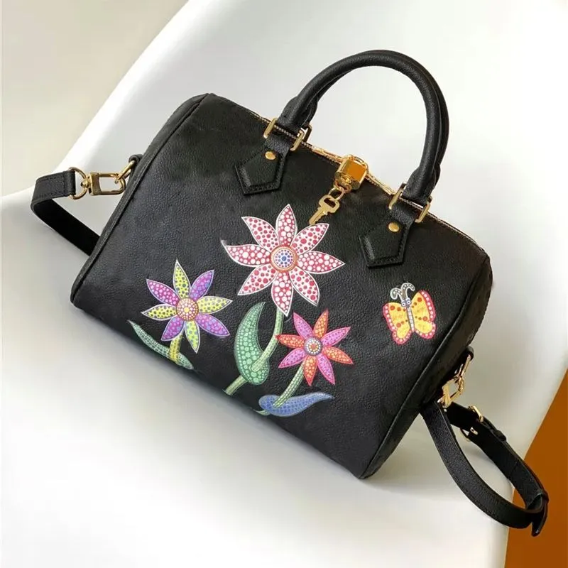 Designer Luxury Totes Double Handle Yk 25 Empreinte Handbag Sangle de coussin ajusté Sac d'oreiller M46415 7A Fleurs imprimées de qualité