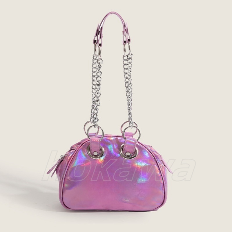 Viviennen Shoulder Bags Empress Dowager Saturn Crocodile Bowling Spring Summer New Fashion Heavy Industry Dark Punk Chain Minimalist Senior Sense