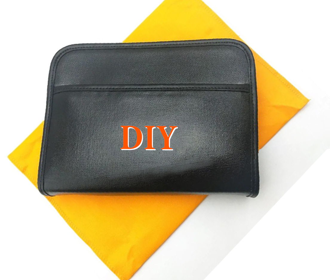 Clutch Bags DIY custom name customizing High quality Toiletry zipper cosmetic bags Womens mens Luxury Genuine Leather Cross makeup bag Designer S
