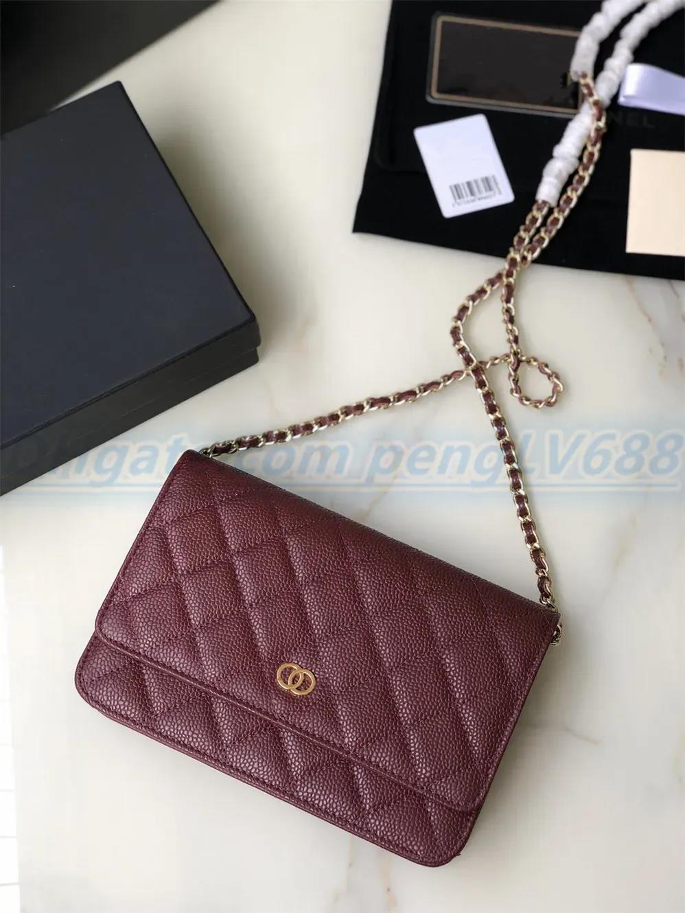 Mirror quality woc designer bag for woman crossbody bags plated silver gold chain clutch red envelope sac luxe business small shoulder bag black