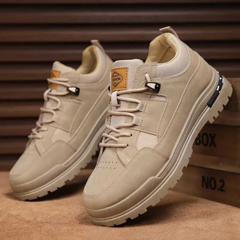 Mens sports shoes Top New autumn and winter British fashion work clothes Casual shoes Thick soled lace upper Anti slip Cfort shoes M241120