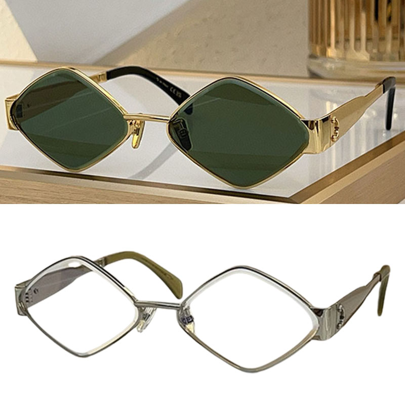 Nouveau créateur Lunettes de soleil quadrilatères Bradient de marque Brandient Brown Louilles encadrées en métal 42110U Fashion Elegant et noble