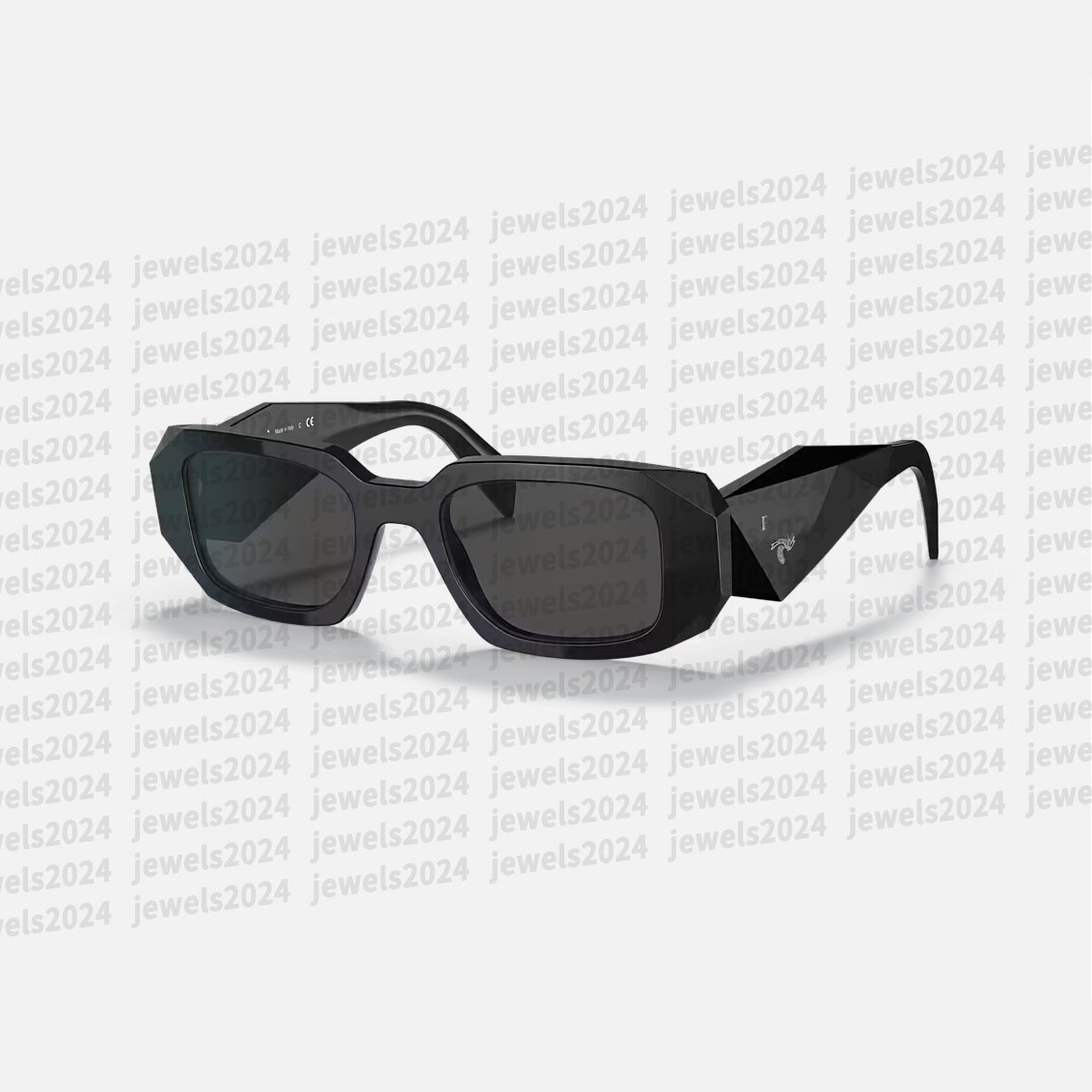 Top 17wsf rectangle sunglasses Italian luxury designer glasses high quality PC sheet irregular multi-deformation frame