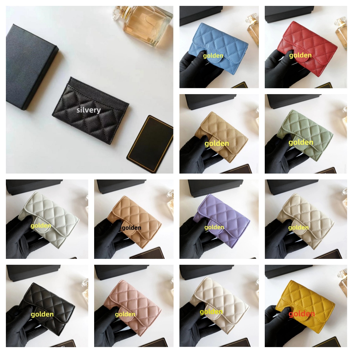 Evening Bags designer luxury card holder passport pouch card holder pocket women Men Bag vintage Pebble Cardholder Credit Card Thin Bus Card porte c