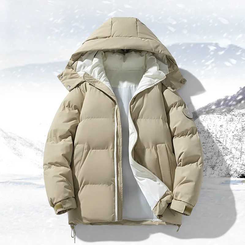 Padded Coats Hooded Parkas Casual Mens Down Puffer Jacket Short Padding Youthful Clothes Winter Quilted Fashion OuterwearXJ241122