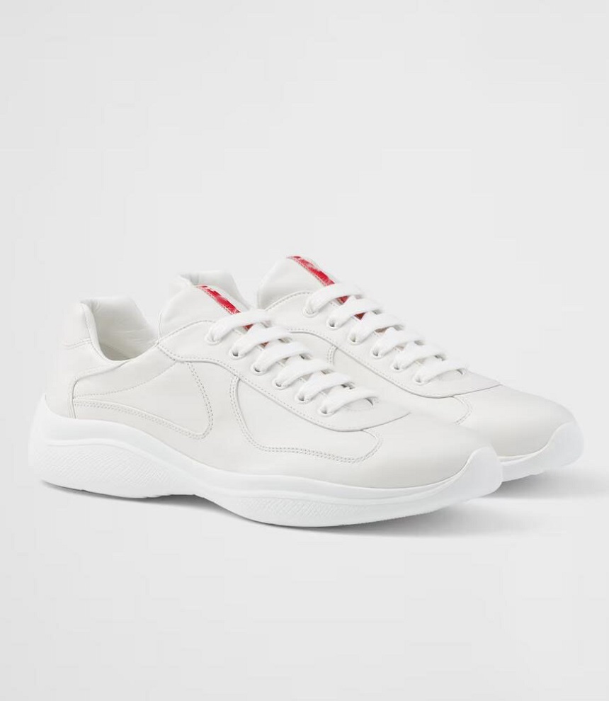 Top Brand Men Americas Cup nappa en cuir baskets chaussures noires blancs de vélo respirant en tissu de vélo de vélo épais