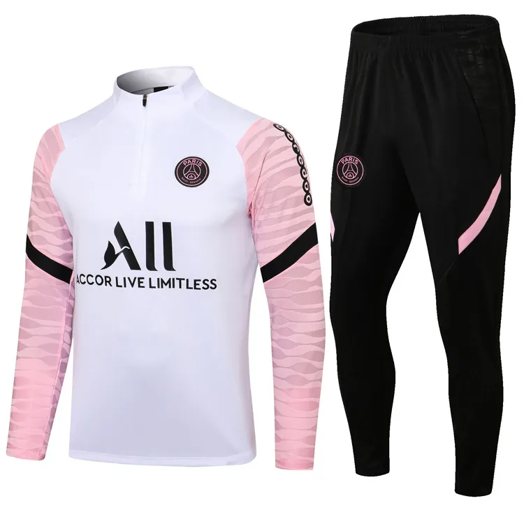 2024 Paris half-zipper long-sleeved training football uniform