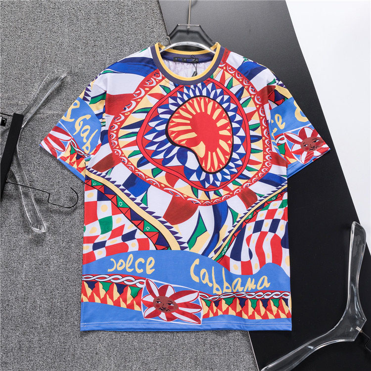 #2 Mens Womens Designer T shirts Printed Fashion man T-shirt Top Quality Cotton Casual Tees Short Sleeve Luxury Hip Hop Streetwear TShirts M-3XL-image-968663043
