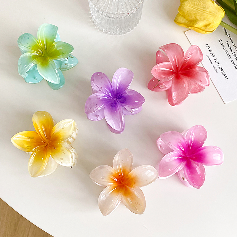 South Korea net red hair clip Instagram explosive net red egg flower fairy beauty flower mori grab clip temperament shark clip accessories-image-968521305