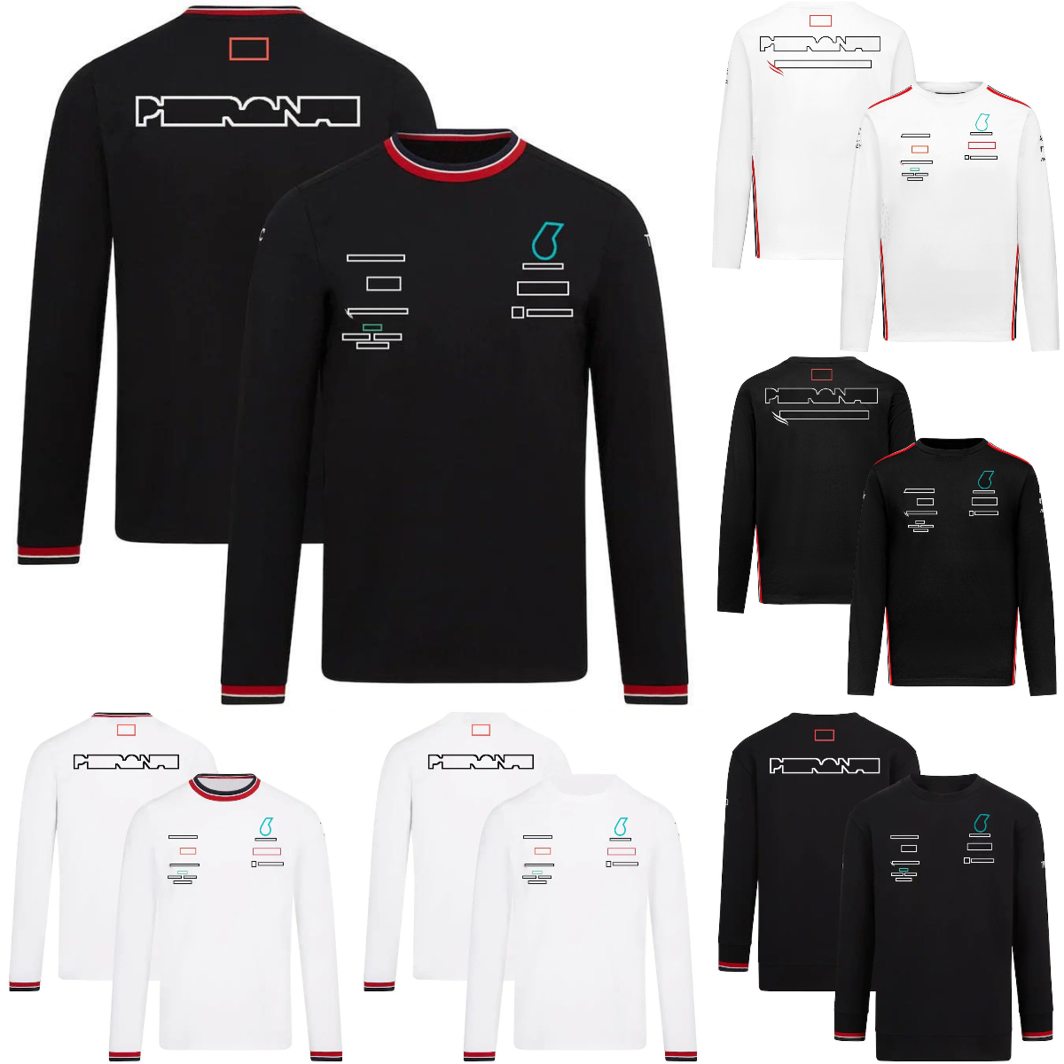 2022-2023 F1 Racing T-shirt à manches longues Formule 1 Conducteur de l'équipe O T-shirt Summer Summer Men's Fashion Sport Jersey T-shirts Custom