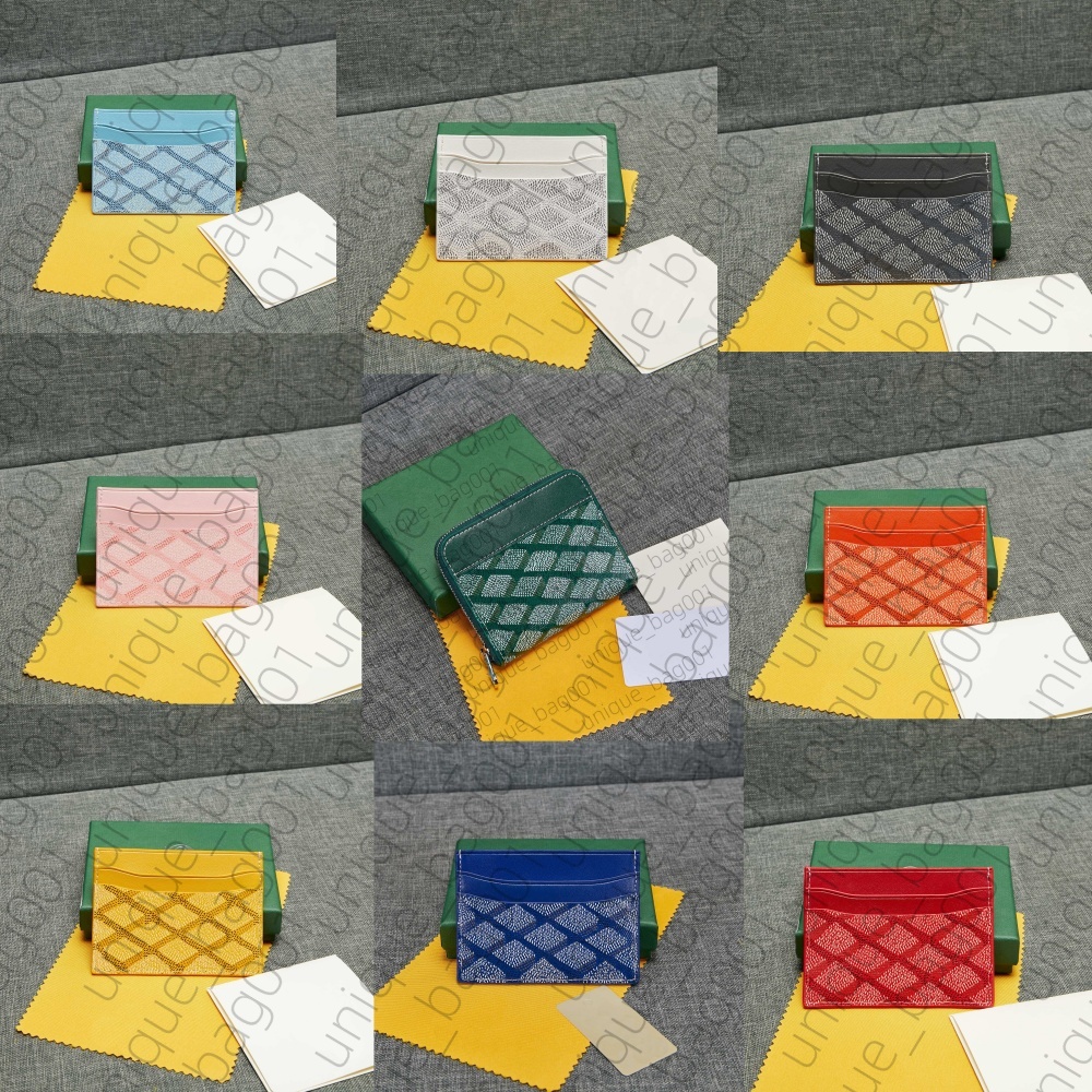 Designer Card Holder Wallet Short Case Quality Pouch Quilted Genuine Leather Men's and Women's Wallet Key Ring Credit Card Coin Clutch