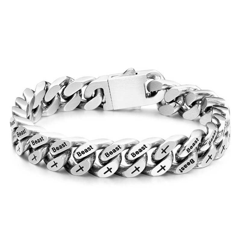 bracelet designer bracelet bracelets 12mm Width Stainless Steel Ba Bracelet Hip Hop bangle bracelet men braclet silver bracelet Bracelet Titanium st
