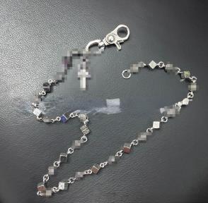 Dice Hipster Decorative Cross Waist Chain Pendant-image-968500777