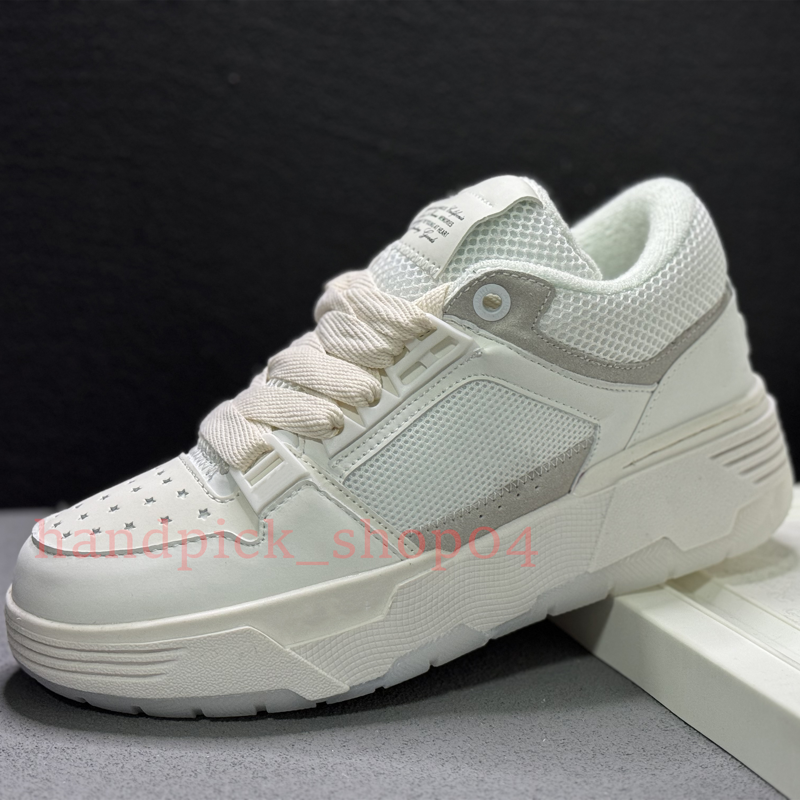 MA-1 MA-2 Lace-Up Pain Sneaker Chaussures de luxe Designer Men de femmes chaussures de plate-forme Mesh Leather Stadium