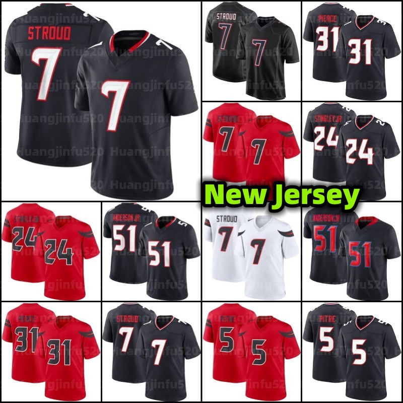 C.J. Stroud 1 Stefon Diggs Football Jersey Will Anderson Jr Jalen Pitre Dameon Pierce John Metchie III Green Singletary Dalton Schultz Nico Collins Tank Dell 
