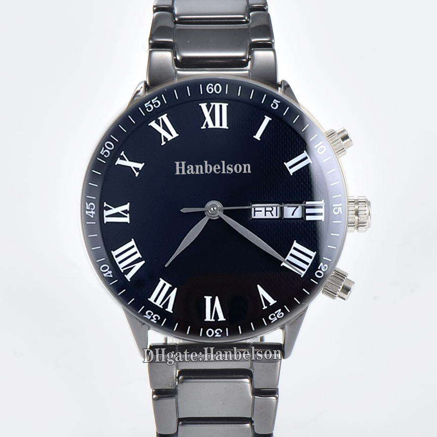 Roman dial Gentleman watch Japan 8205 Automatic movement Mens Wristwatch Sapphire glass 40MM Transparent backing Clock 