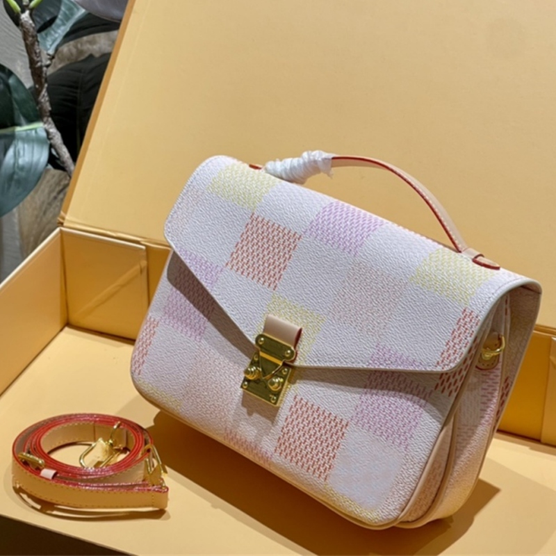 Woman Handbag Shoulder Bags Designer Messenger Bag Check Crossbody Bag Luxurys Purses Handbags Leather 10A-image-968984263