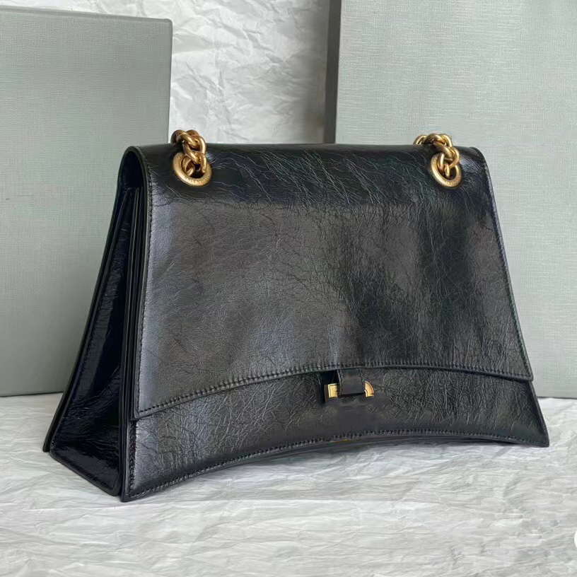 Crush Black Bag Cowhide Leather Luxury Designer Bags Extra Large Chain Flap Bag Shoulder Bags Alligator Women Huge Crossbody Fashion For Women An-image-969245381