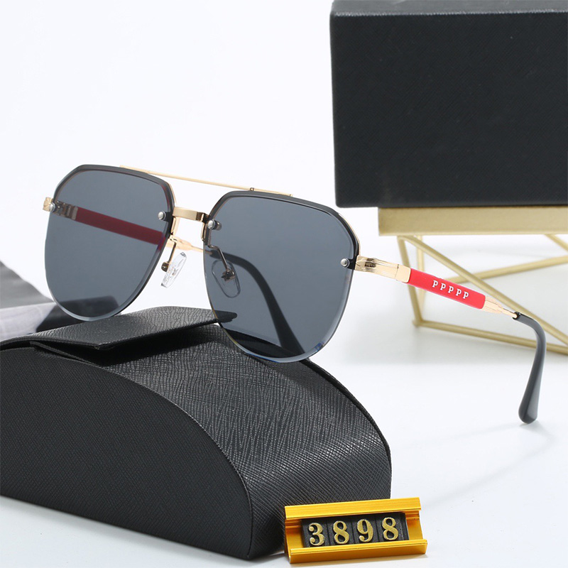 Half Frame Designer Sunglasses Stylish Sunglasses for Women Men Glasses Casual Letters Goggle Adumbral UV400 Outdoor Mens Eyeglasses-image-968898995