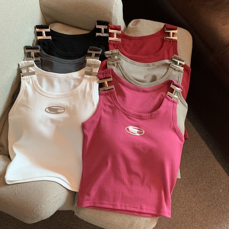 Brand Womens T-Shirt Diesel Tank Top Designer Womens T Shirts Crop Y2k Tops Letter Print Tshirt O Neck Short Sleeve Tees Women Clothes Solid-image-969367418