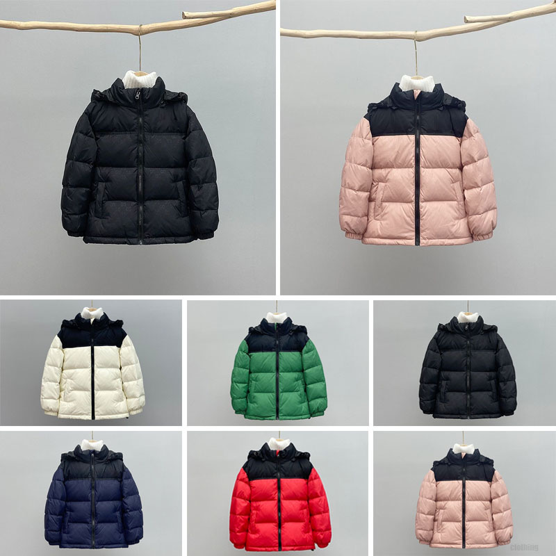 Kids children NF designer 2024 winter boys girls outdoor Down Shiny Matte Material Coat face Couples Clothing Couple Thickface warm Jacket H25101-image-1079334232