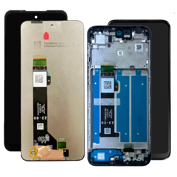Phone Screen Replacement For Motorola G play 2024 XT2413 6.5 Inch Pantalla Lcd Display Assembly with Frame Installation Black-image-969225804
