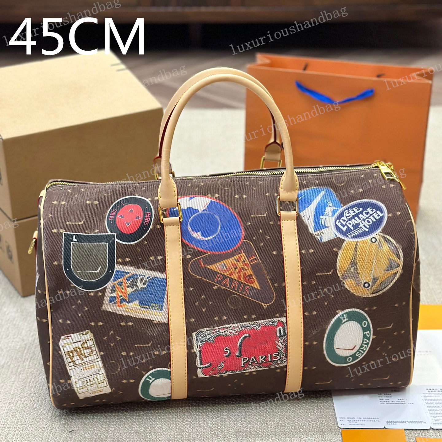 KEEPALLI 45 Travel Bag Designers Luxury Travel Bag Fashion Shoulder Bag Handbag Crossbody Bag Tote Bag Wallet Outdoor sports bag-image-969631050