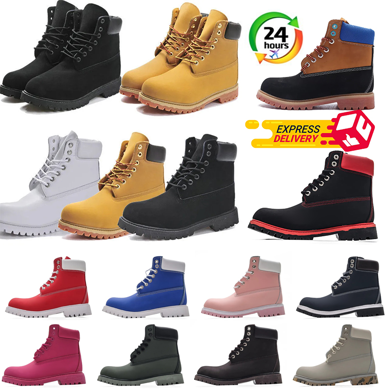 Designer boots booties mens womens wheat black Ankle boot camo browm navy blue outdoor sports sneakers Hiking Walking over the knee 